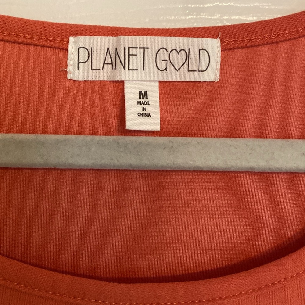 Planet Gold Ruffle Dress - Picture 2 of 4